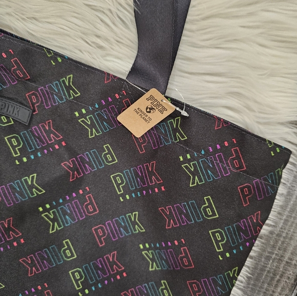 Pink victoria's secret black weekender large tote - Picture 7 of 7